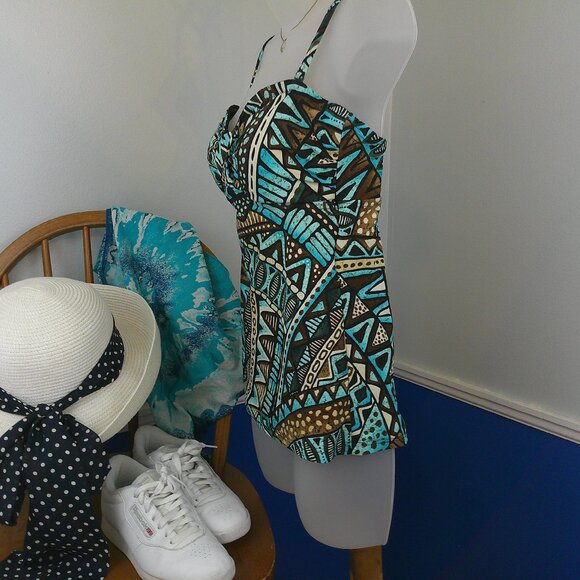 Ann Cole Convertable Tankini Swimsuit Top - Picture 2 of 13